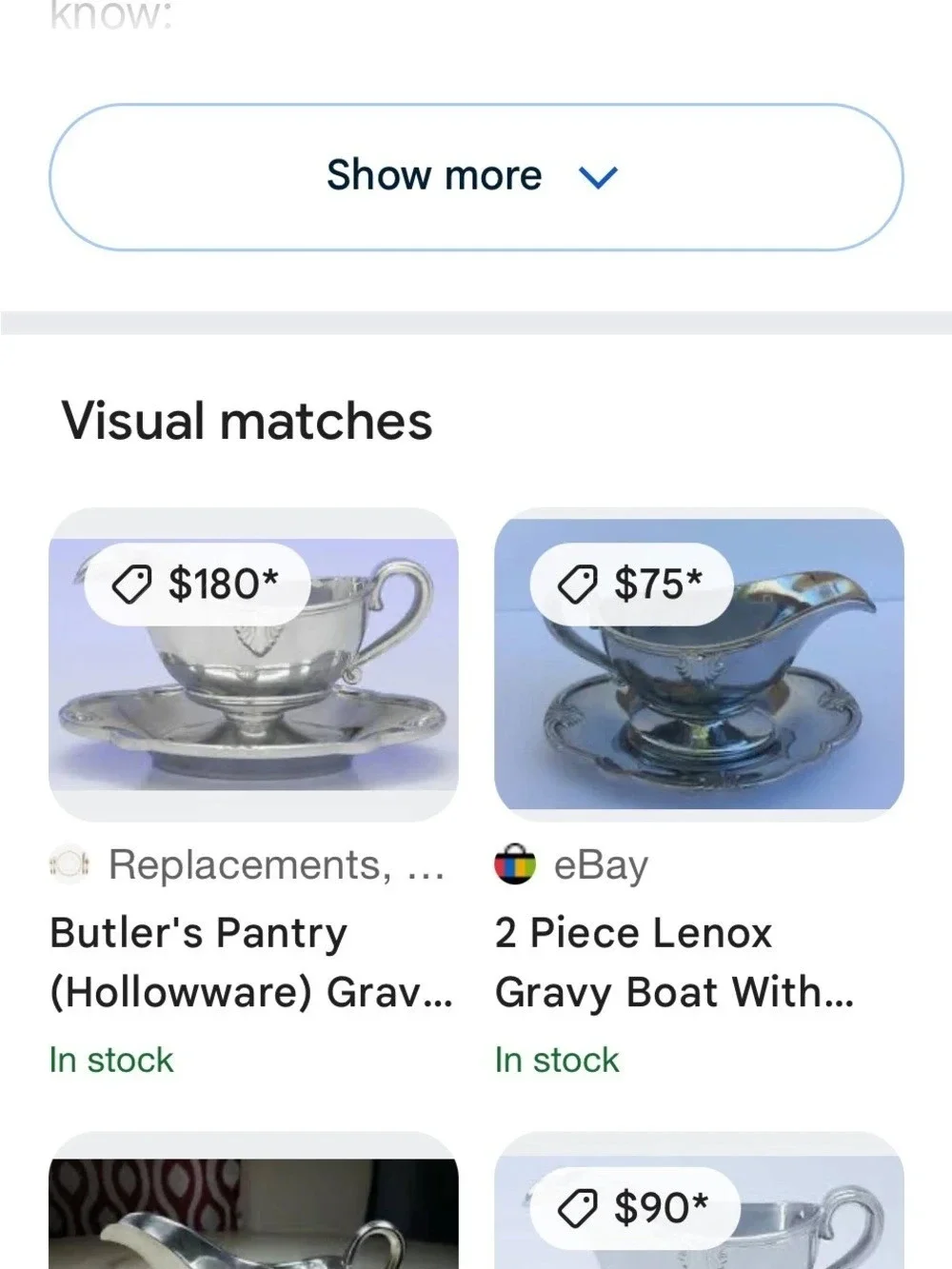 Lenox Gravy Boat & Saucer Silver